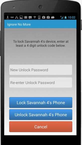 Somente a pessoa que acionou o Ignore No More tem a senha para liberar as funções do aparelho bloqueado