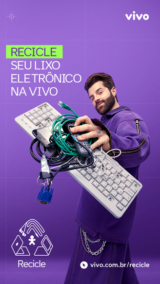 'Recicle seu lixo eletrônico na Vivo', nova campanha da Vivo com o DJ Alok