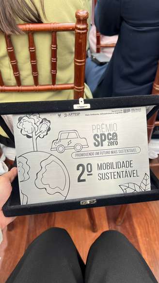 Aliança é premiada no SP Carbono Zero por liderar a eletrificação com a Aliança pela Mobilidade Sustentável! 