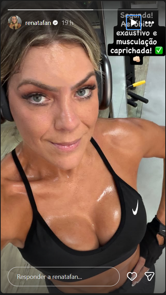 Renata Fan nas redes sociais.