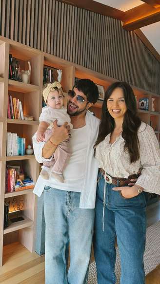 Nattan registra um dos primeiros momentos de Zuza, de sete meses, ao ouvir a filha chamá-lo de papai pela primeira vez durante seu aniversário de 28 anos