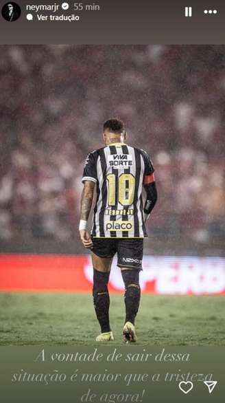 Neymar não evitou a eliminação do Santos na Copa do Brasil.