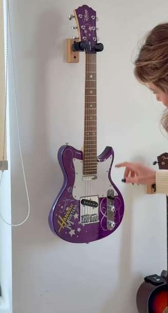 Guitarra da Miley Cyrus.