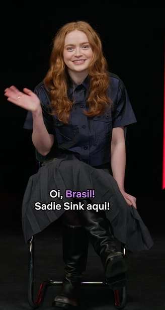 Sadie Sink desejou boa sorte aos candidatos do Enem 2025.