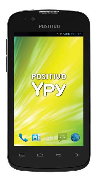 Celular positivo Ypy S350 colors, com duas tampas extras coloridas, além da preta. Tem 3.5, sistema Android 2.3 , cartão micro SD de 4GB e câmera de 3 MP. Da Positivo. Por R$ 459. SAC: 0800 644 7500