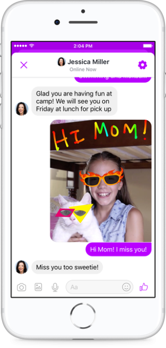 Messenger Kids traz controle para os pais e opções divertidas para os filhos