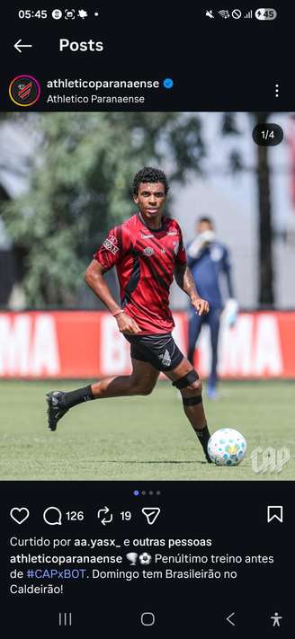 Luis Miguel Ferreira/athletico.com.br
