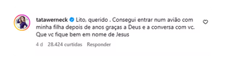 Depoimento de Tata Werneck